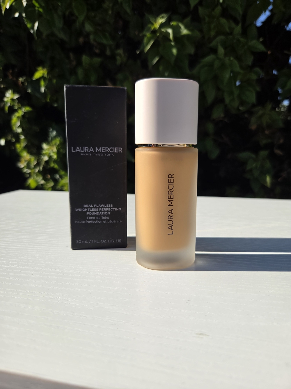 Laura Mercier Real Flawless Foundation 4W1 Suntan 30mL Waterproof NIB
